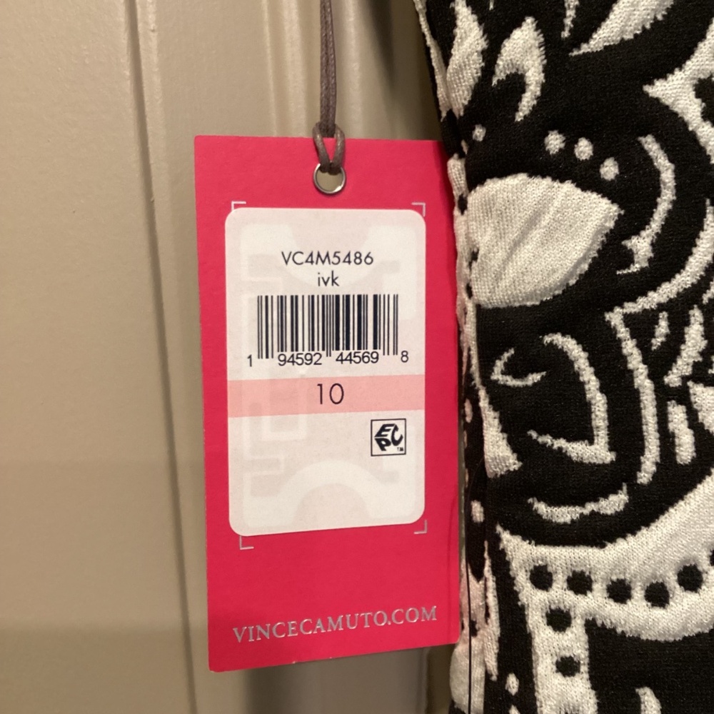 Vince Camuto Floral Jacquard Knit Sheath Dress, size 10 - Picture 9 of 13